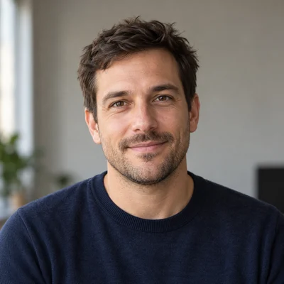 Elliot Marlow — Illustrative AI-created portrait