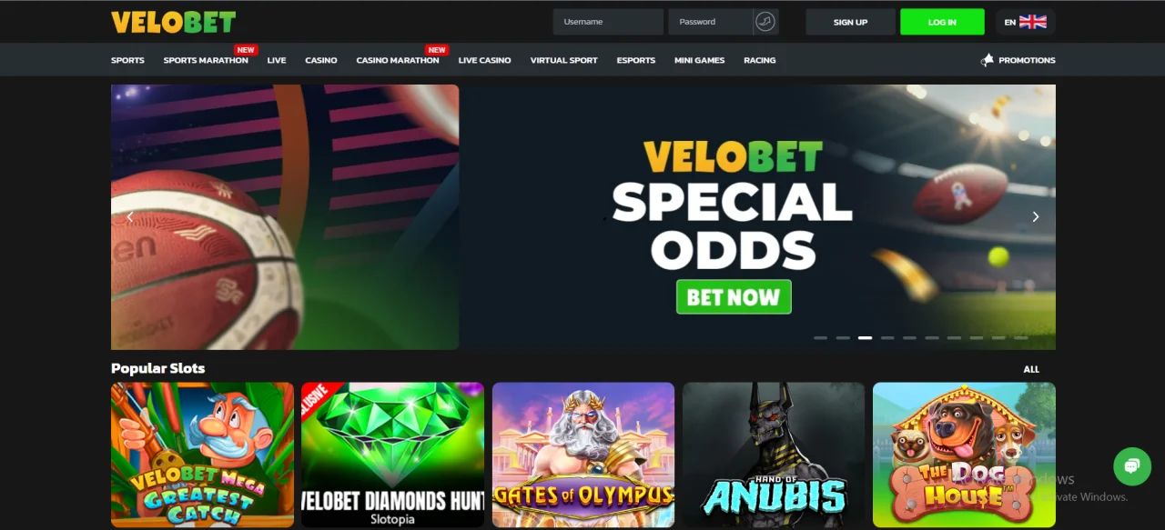 Velobet — A look inside the casino